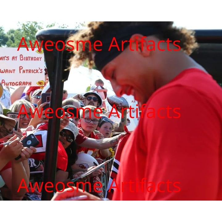 Patrick Mahomes, Kansas City, Chief's, Super Bowl, Champions, signed, 5x7 photo, with proof