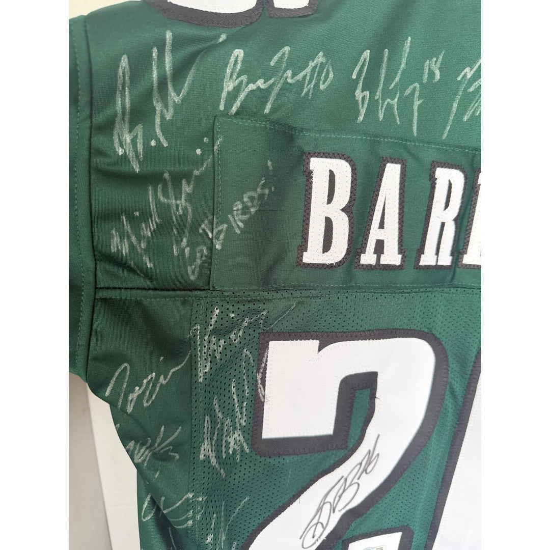 Saquon Barkley Philadelphia Eagles Superbowl XIL game model jersey team signed (45 plus signed) with proof.