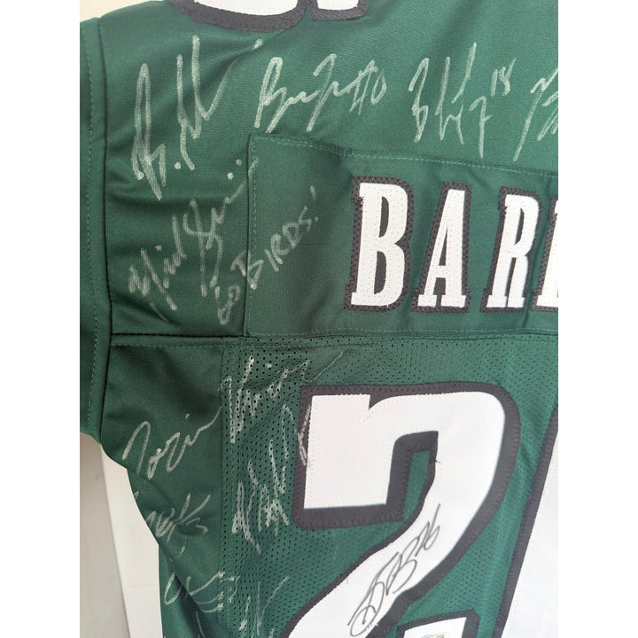 Saquon Barkley Philadelphia Eagles Superbowl XIL game model jersey team signed (45 plus signed) with proof.