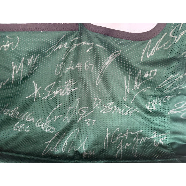 Saquon Barkley Philadelphia Eagles Superbowl XIL game model jersey team signed (45 plus signed) with proof.