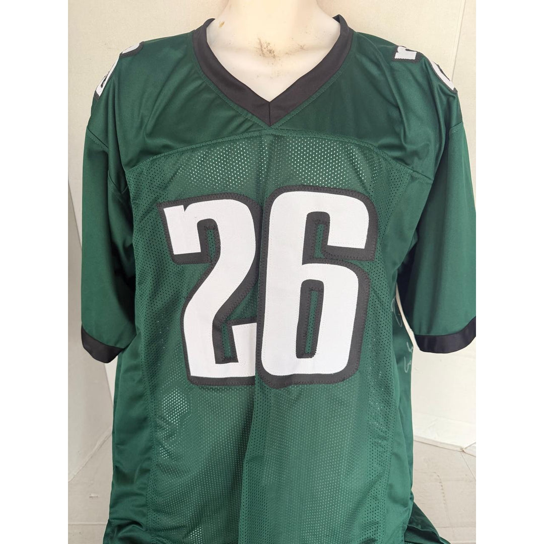 Saquon Barkley Philadelphia Eagles Superbowl XIL game model jersey team signed (45 plus signed) with proof.