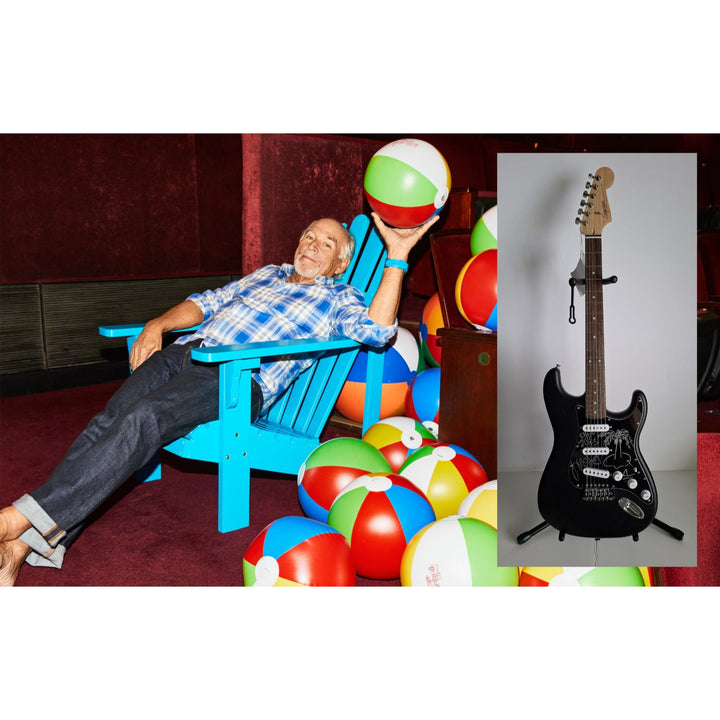 Jimmy Buffett Fender Stratocaster full size electric guitar signed with proof
