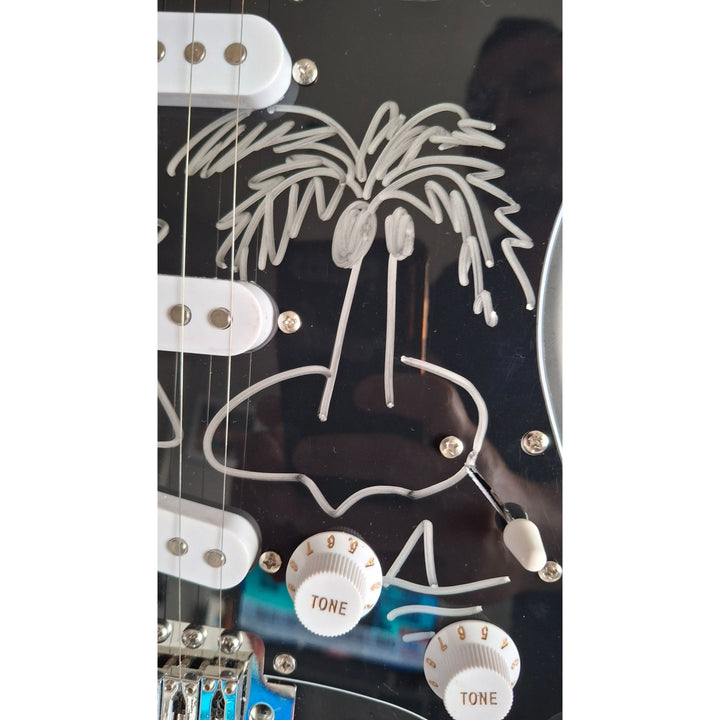 Jimmy Buffett Fender Stratocaster full size electric guitar signed with proof