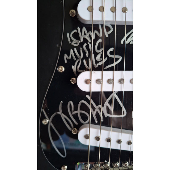 Jimmy Buffett Fender Stratocaster full size electric guitar signed with proof