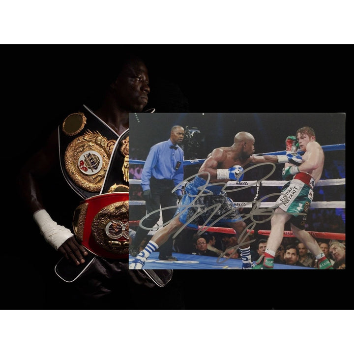 Boxing, Champion, Floyd Mayweather Jr, 5x7 photos, signed with proof