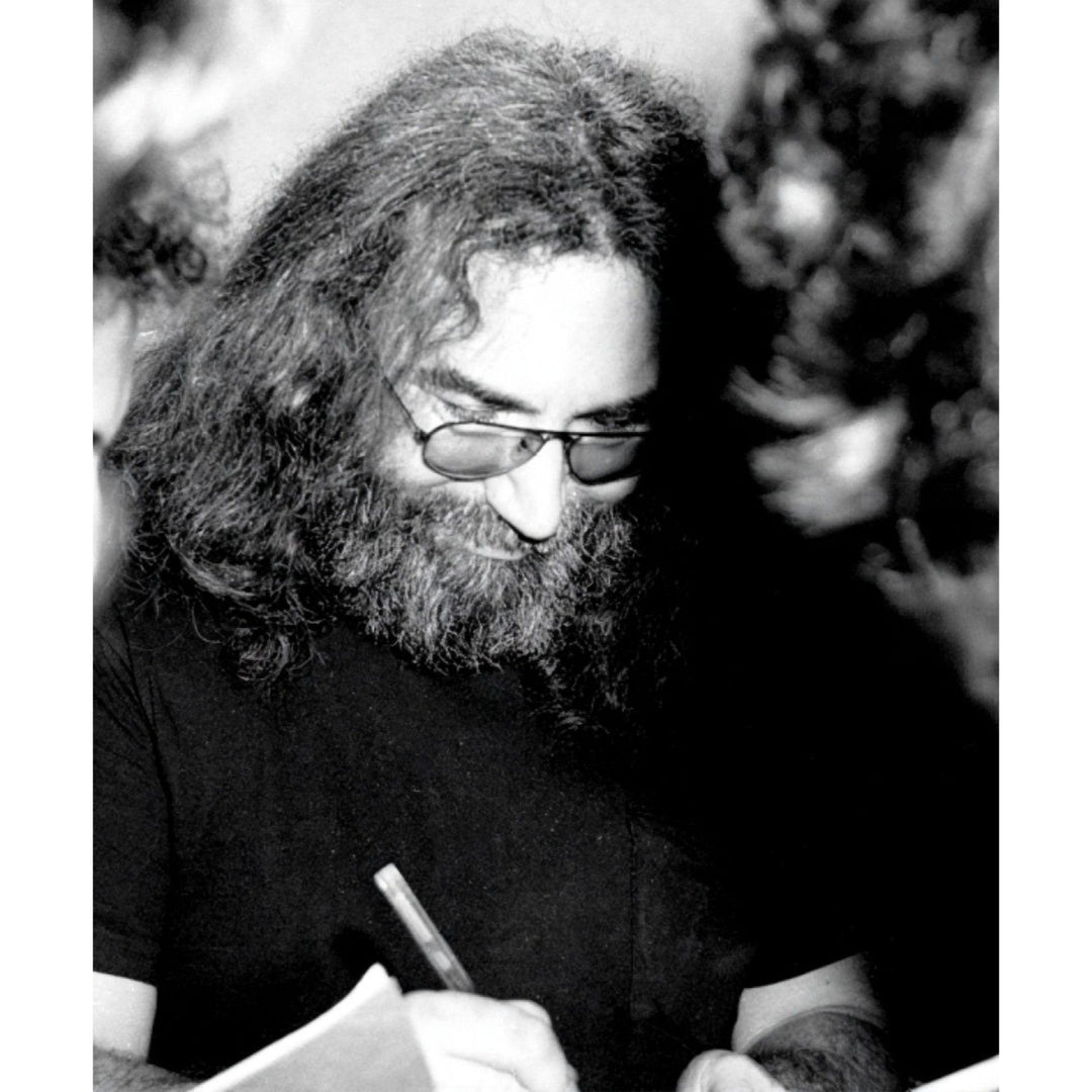 Garcia, Jerry Grateful Dead Co-Founder with sketch Fender Stratocaster Squier electric guitar signed with proof