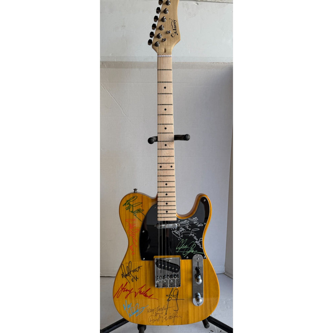 Bruce Springsteen and the E street band Telecaster electric guitar signed with proof.