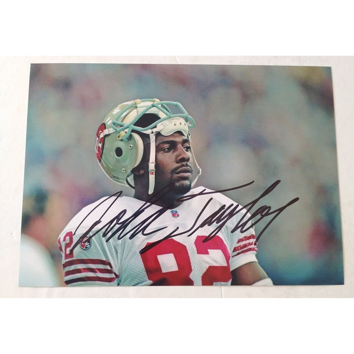 John Taylor, San Francisco, 49ers, signed, 5x7 photo, with proof