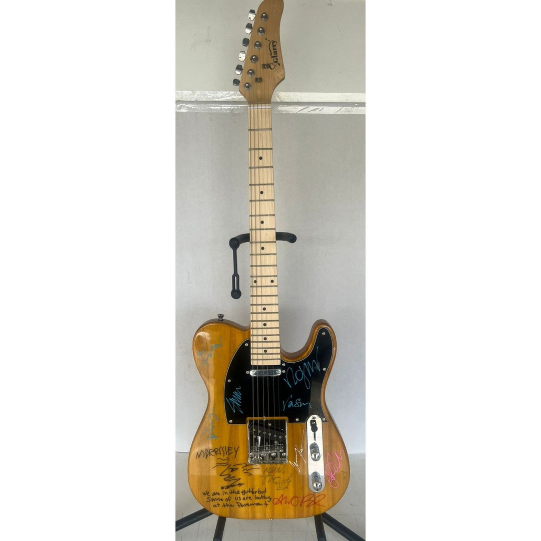 Robert Smith The Cure & Morrissey & The Smith Telecaster electric guitar signed with proof