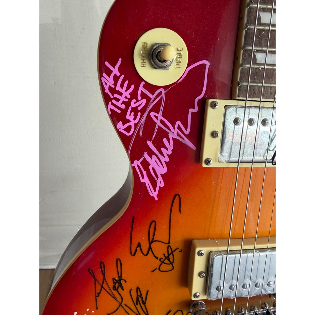 Tears For Fears, Simple Minds, and Simply Red les paul  vintage electric guitar signed with full provenance and photo proof..