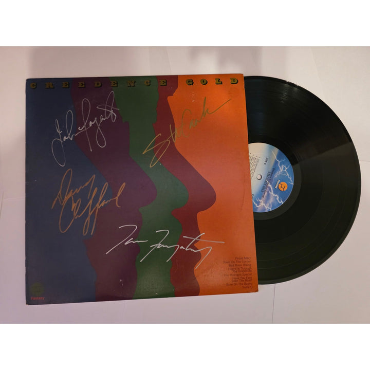 Creedence Clearwater Revival CCR "Creedence Gold" LP signed with proof.