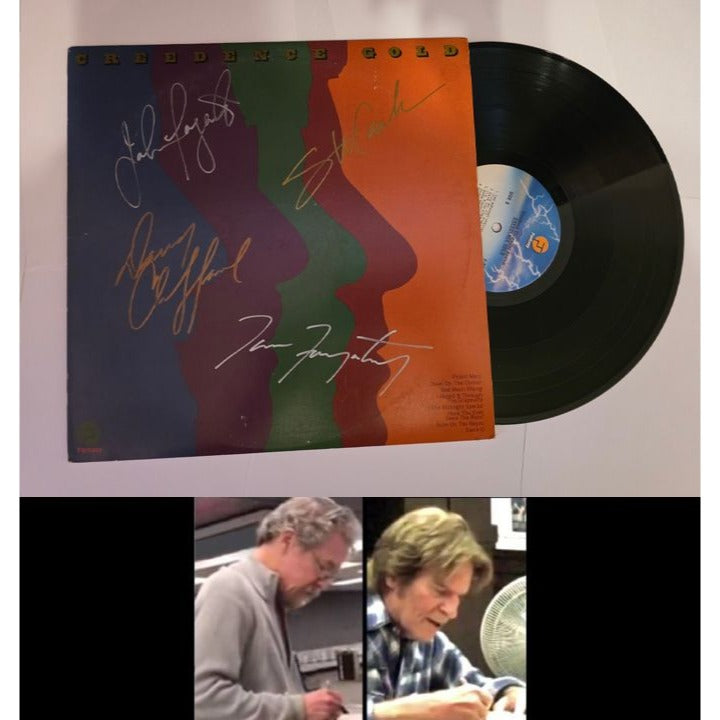 Creedence Clearwater Revival CCR "Creedence Gold" LP signed with proof.