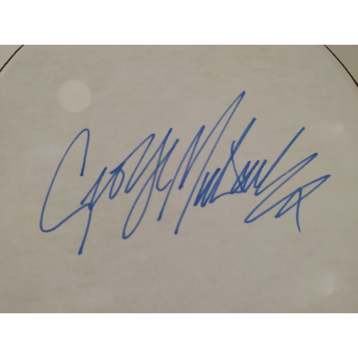 George Michael lead singer of Wham 14 inch tambourine signed with proof