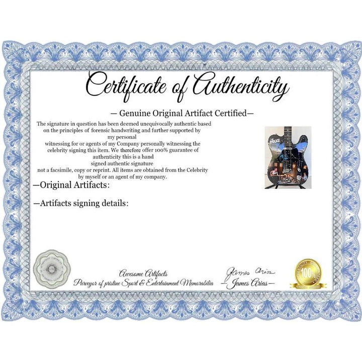 Sting Gordon Summer Stuart Copeland Andy Summers  The Police One of a Kind" telecaster full size electric guitar signed with proof.