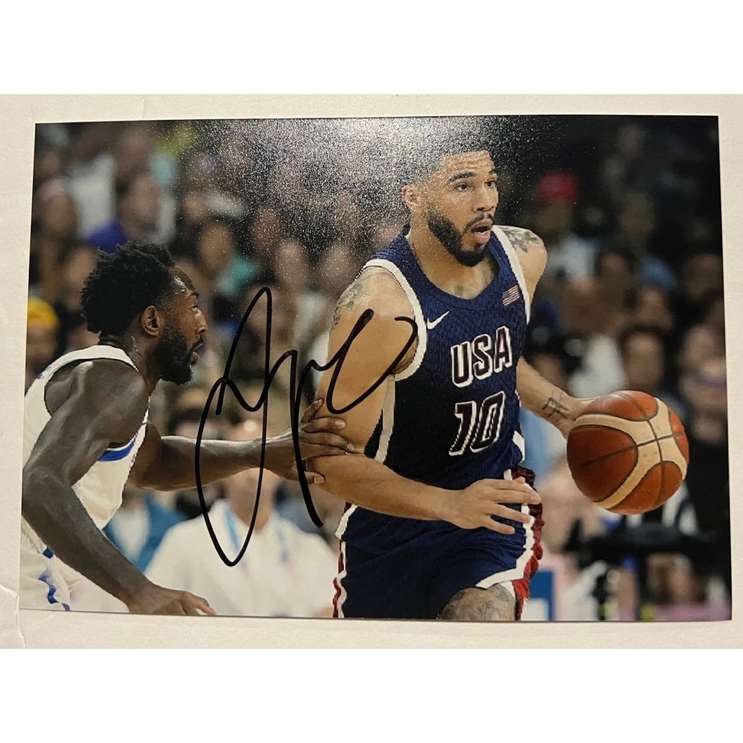 Jayson Tatum Men’s Basketball  USA 5x7 photo signed