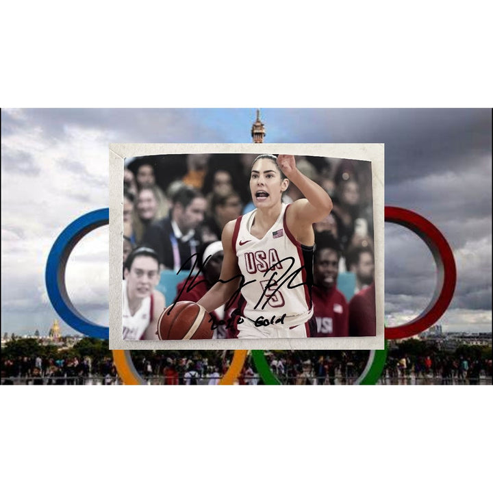 Kelsey Plum USA Women Basketball Team 5x7 signed