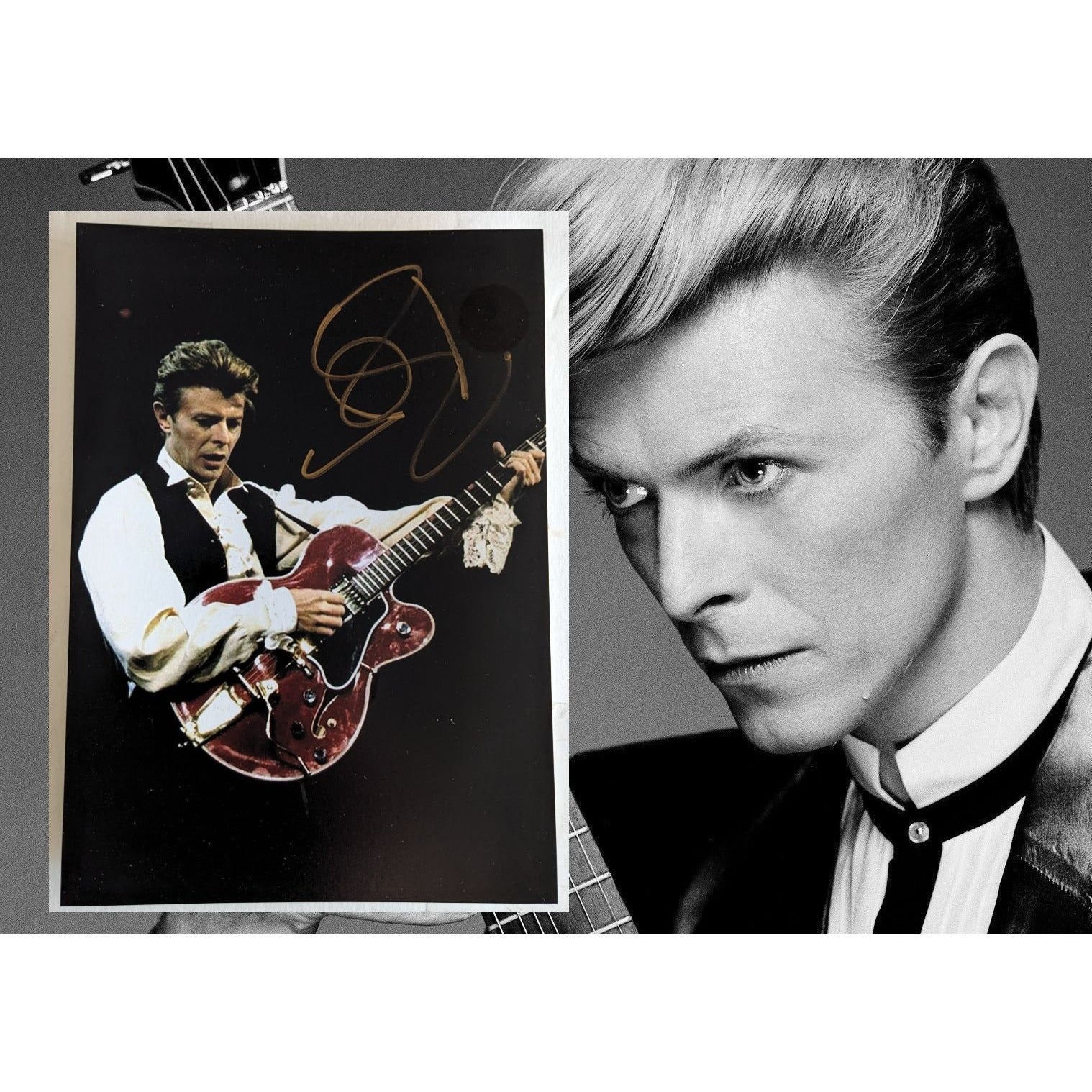 David Bowie 5x7 photo signed with proof