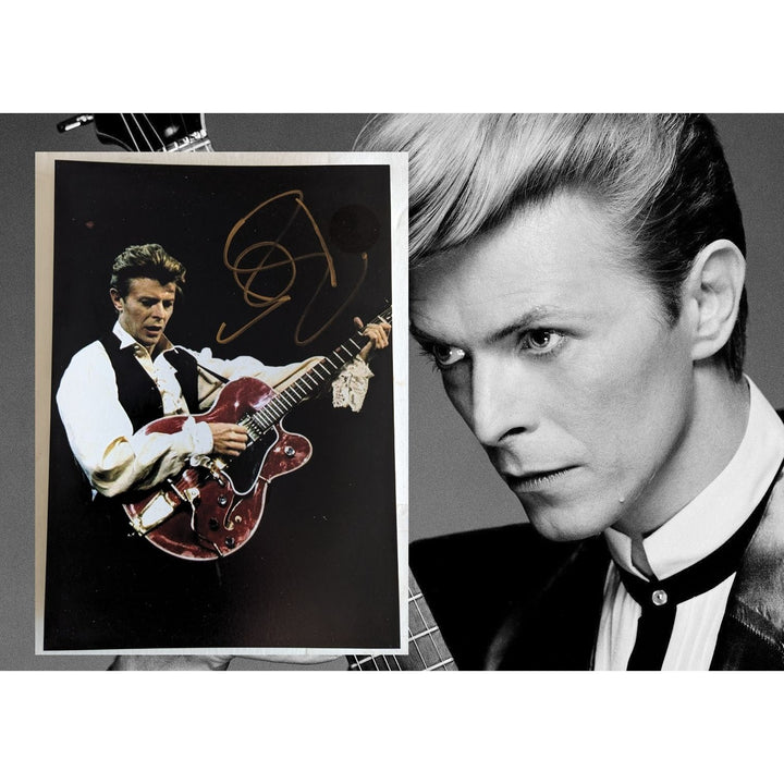 David Bowie 5x7 photo signed with proof