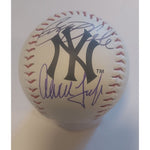 Load image into Gallery viewer, New York Yankees Gerrit Cole and Aaron Judge Rawlings official MLB baseball signed with proof
