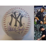 Load image into Gallery viewer, New York Yankees Gerrit Cole and Aaron Judge Rawlings official MLB baseball signed with proof
