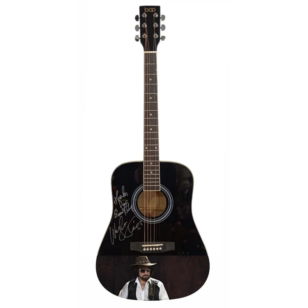 Waylon Jennings "Thanks for Everything" signed with Inscription & signing proof.