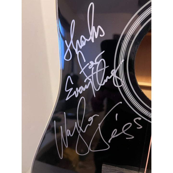 Waylon Jennings "Thanks for Everything" signed with Inscription & signing proof.