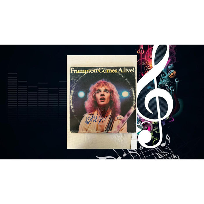 Peter Frampton "Frampton Comes Alive!" LP signed with proof