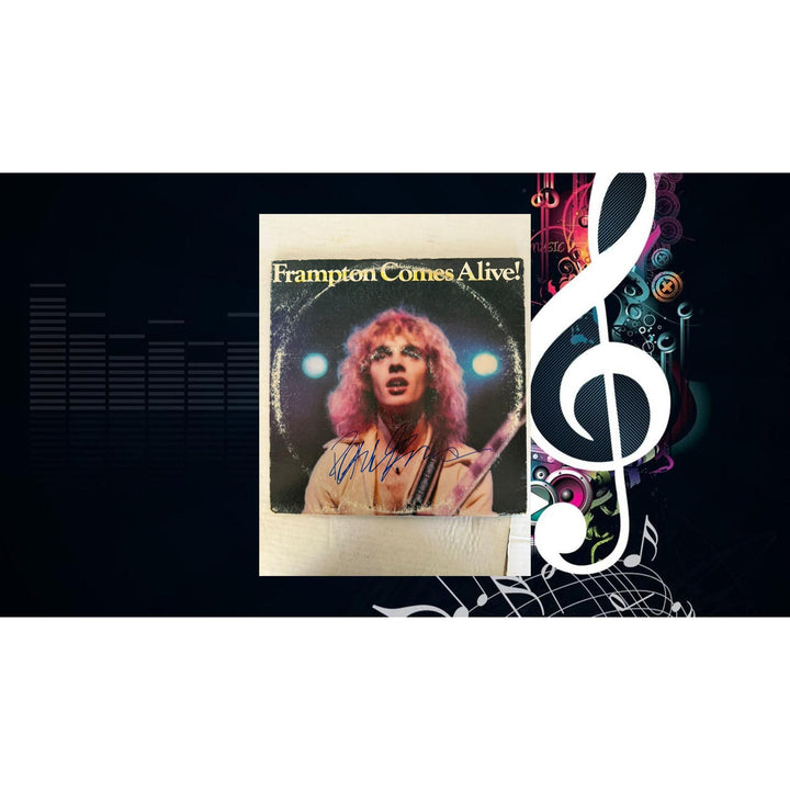 Peter Frampton "Frampton Comes Alive!" LP signed with proof.