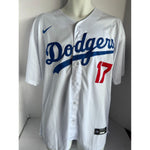 Load image into Gallery viewer, shohei ohtani Los Angeles Dodgers nike jersey signed with proof.
