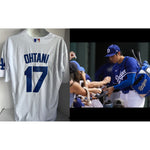 Load image into Gallery viewer, shohei ohtani Los Angeles Dodgers nike jersey signed with proof.
