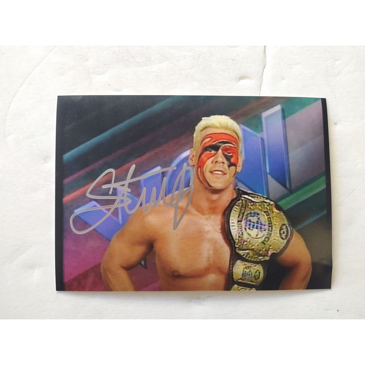 WWE Wrestling Legend "Sting" signed 5x7 photo with proof Awesome Artifacts