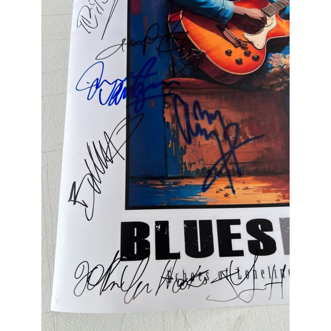 Blues legends (20 ) B. B. King  , John Mayer, Keith Richards, Eric Clapton 16x20 photo signed with proof.