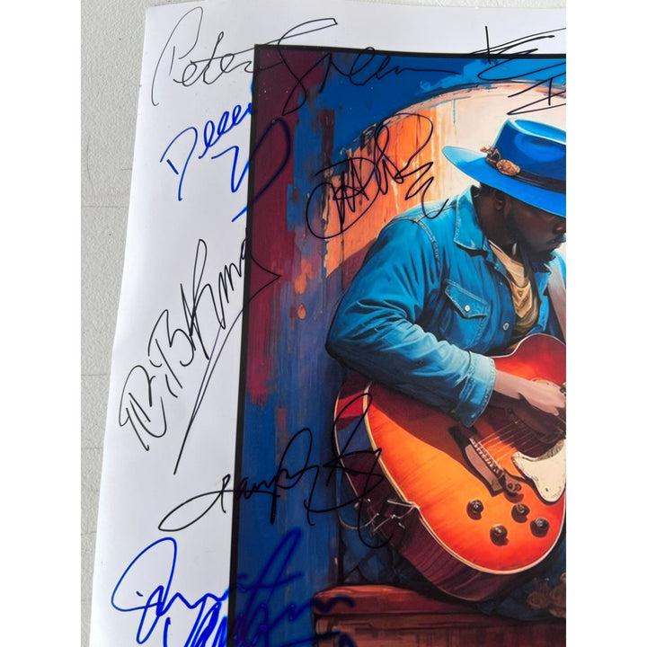 Blues legends (20 ) B. B. King  , John Mayer, Keith Richards, Eric Clapton 16x20 photo signed with proof.