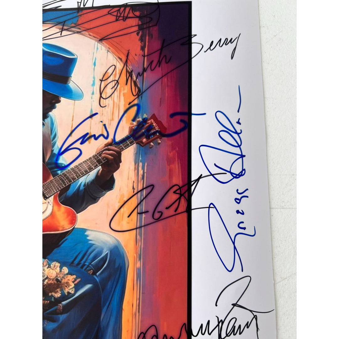 Blues legends (20 ) B. B. King  , John Mayer, Keith Richards, Eric Clapton 16x20 photo signed with proof.