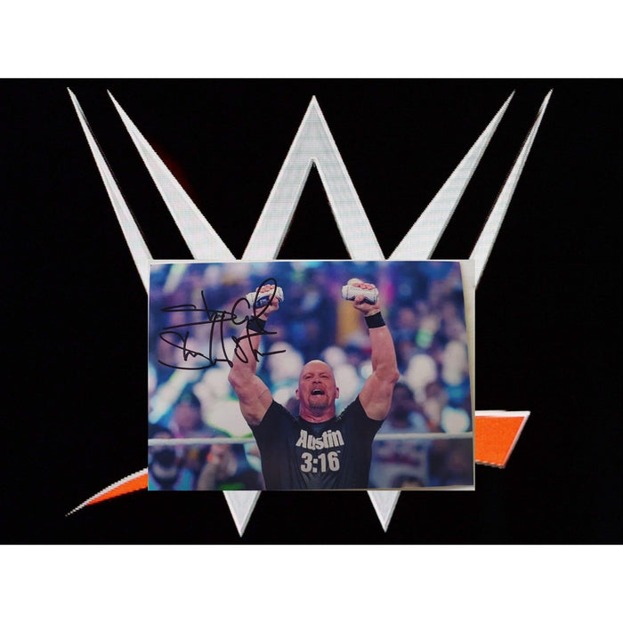 WWE Wrestling Legend "Steve Austin" signed 5x7 photo with proof