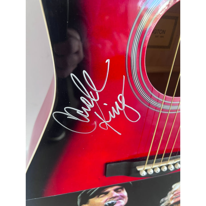 James Taylor and Carole King full size acoustic guitar signed with proof