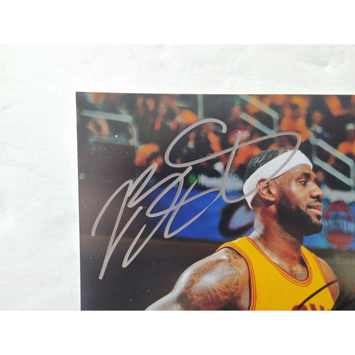 LeBron James and Kevin Garnett 8x10 photo signed with proof