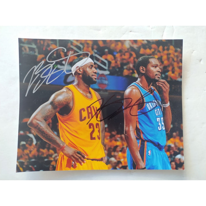 LeBron James and Kevin Garnett 8x10 photo signed with proof