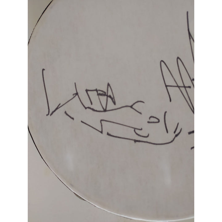 Dave Matthews signed with Sketch tambourine 14 in signed