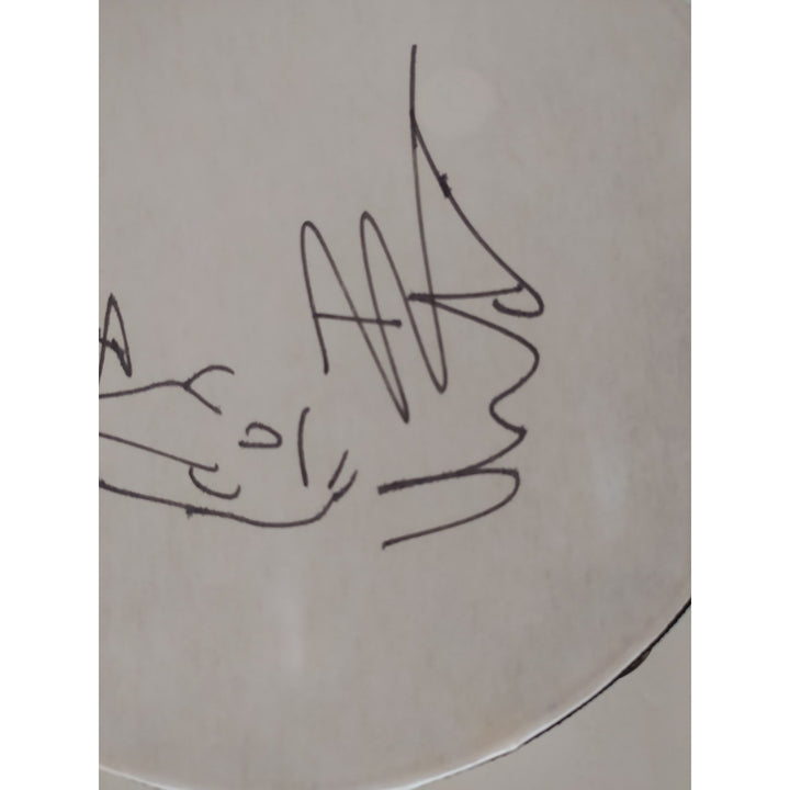 Dave Matthews signed with Sketch tambourine 14 in signed