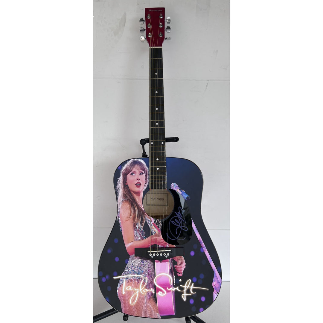 Taylor Swift  one of a kind full size acoustic guitar signed with poof.