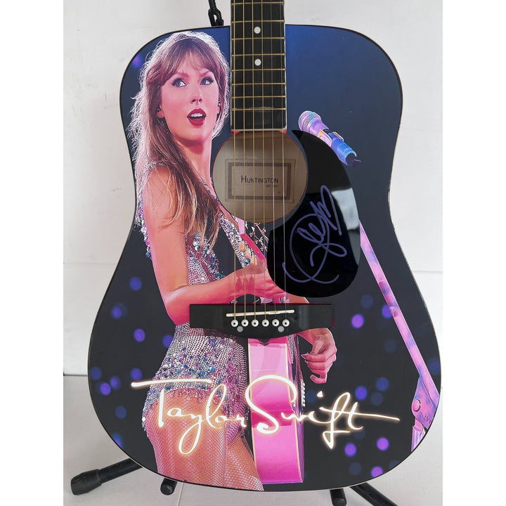 Taylor Swift  one of a kind full size acoustic guitar signed with poof.