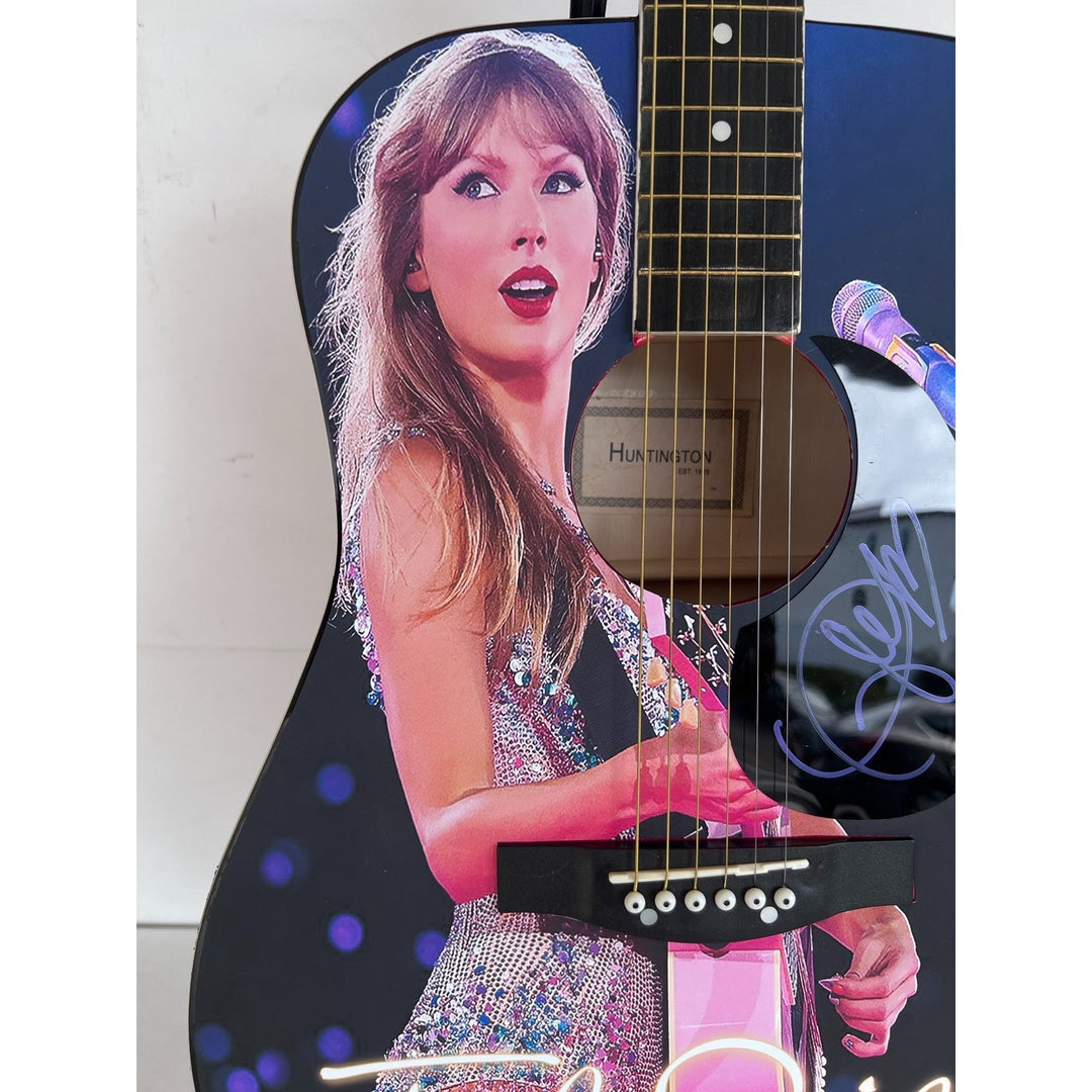 Taylor Swift  one of a kind full size acoustic guitar signed with poof.