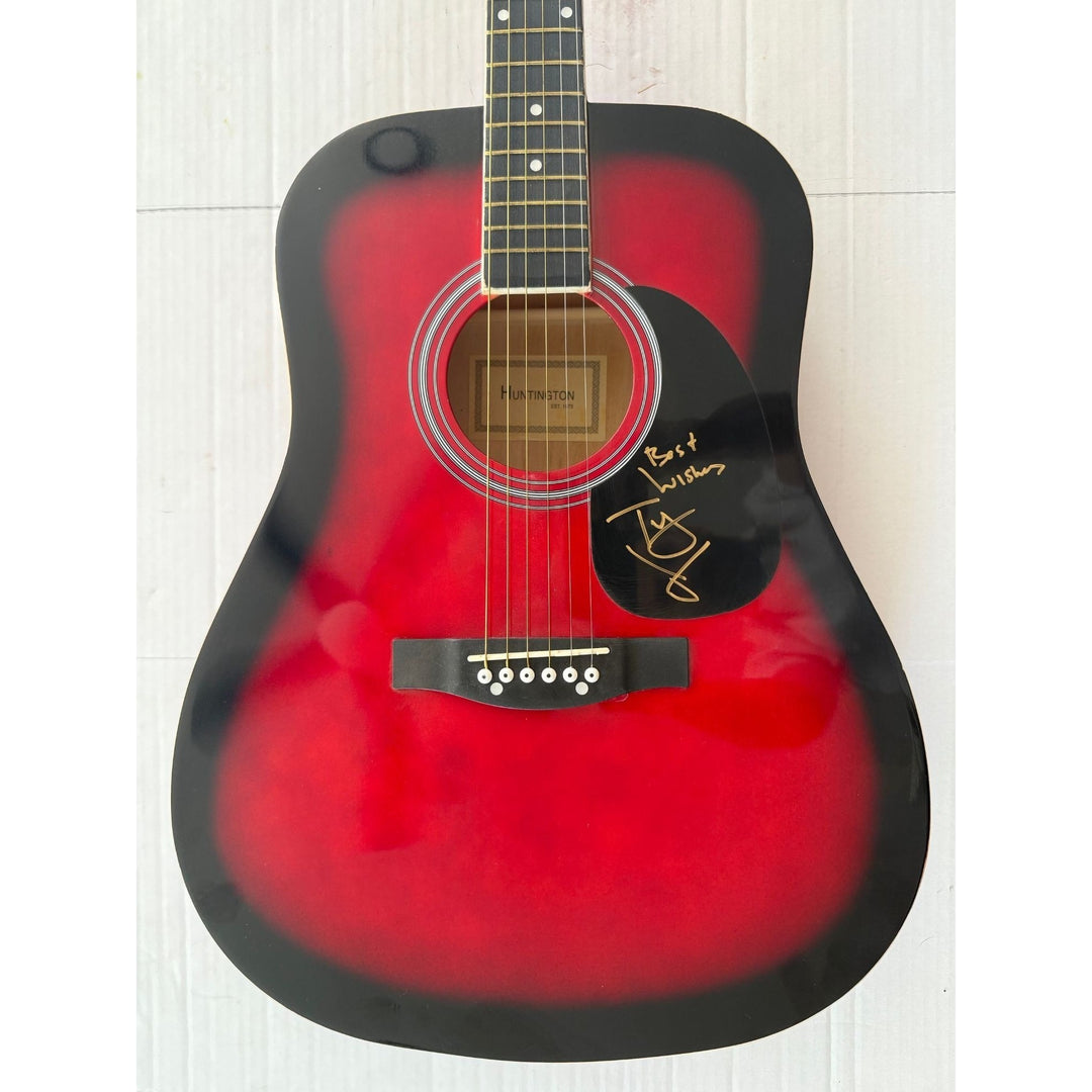 Tracy Chapman full size acoustic guitar signed.