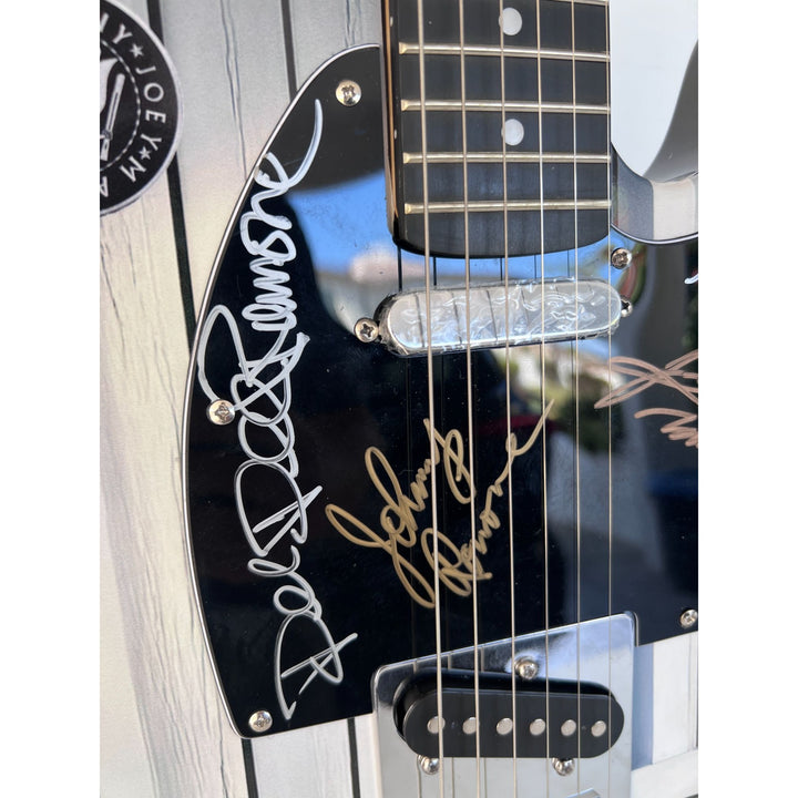 The Ramones Dee-Dee, Joey, Marky Johnny Tommy Richie Ramone "One of a Kind" telecaster full size electric guitar signed with proof.