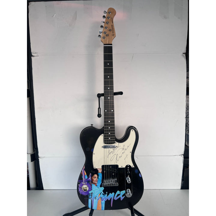 Prince Rogers Nelson one of a kind telecaster full size electric guitar signed with proof.