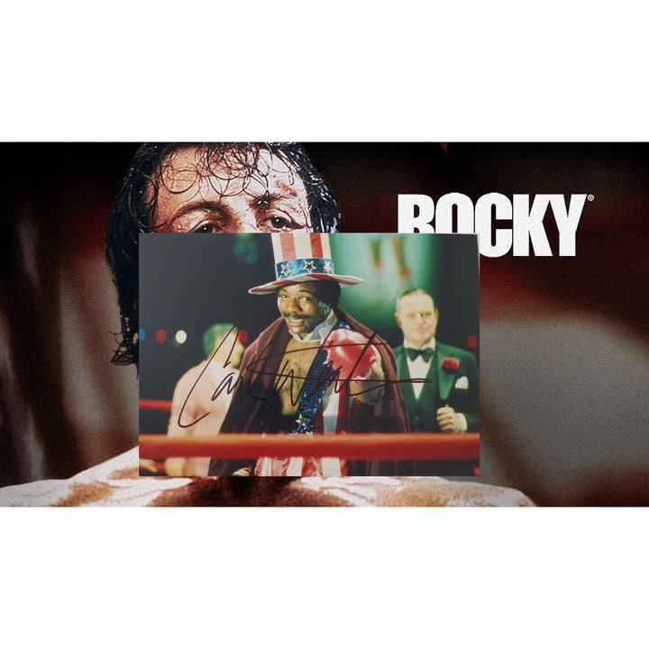 Carl Weathers, "Apollo Creed", Rocky, 5x7 photo, signed with proof