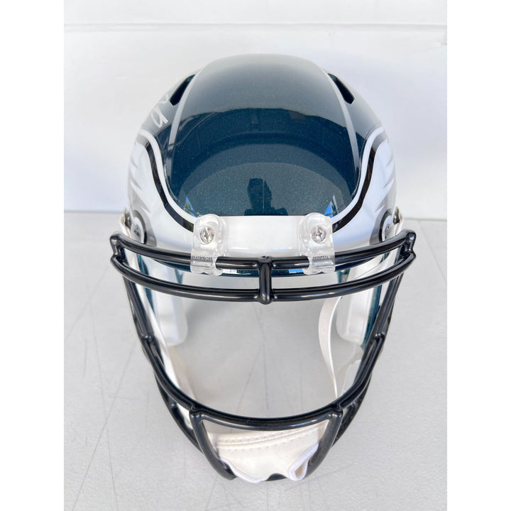 Philadelphia Eagles Saquon Barkley Speed Riddell Replica game model helmet  signed with proof