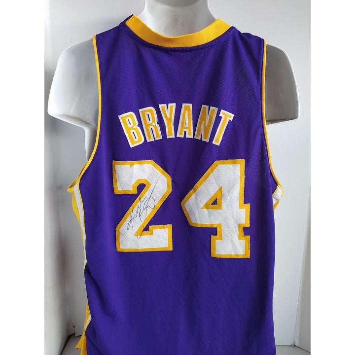 Kobe Bryant Los Angeles Lakers vintage jersey signed with proof