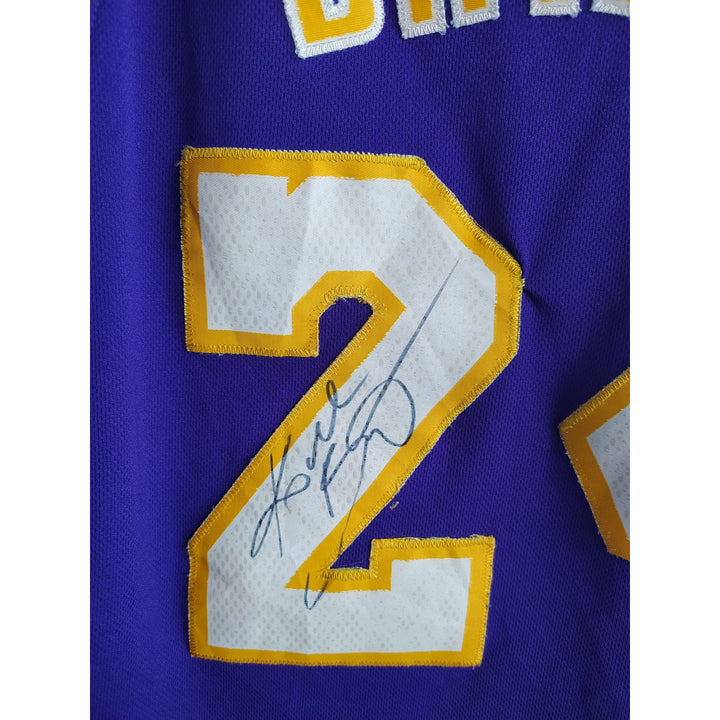 Kobe Bryant Los Angeles Lakers vintage jersey signed with proof